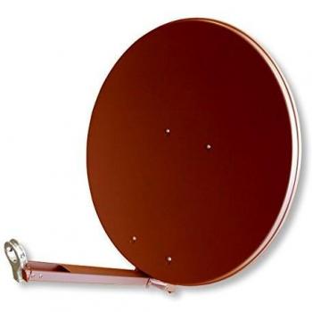 Parabólica Televes S760CL-Z Classic Line 75x80 cm, 10.75-12.75 GHz, 38.2 dBi, color rojo