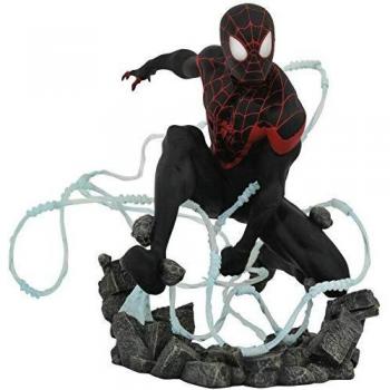 Figura Spiderman Miles Morales Premier Collection 23cm Diamond Select Estatua Resina Marvel Comic 23cm