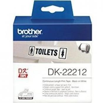 Brother DK-22212 - Etiqueta, 62 x 15.24 m, color blanco