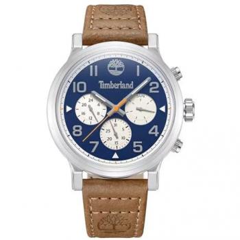 Reloj Analógico Hombre Timberland Pancher 46 mm Plata y Azul