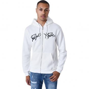 Project X Paris Origin White Zip-Up Hooded Sweatshirt XL