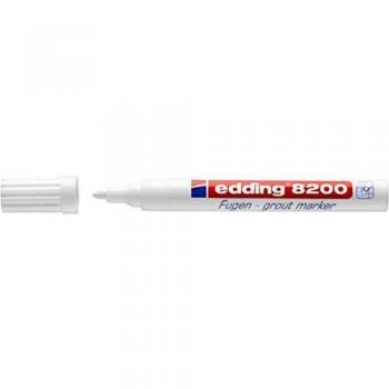 Marcador Edding 8200 para Juntas Punta Redonda Blanco - Trazo 2-4 mm