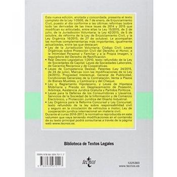 Ley de Enjuiciamiento Civil: y legislación complementaria - Editorial Tecnos