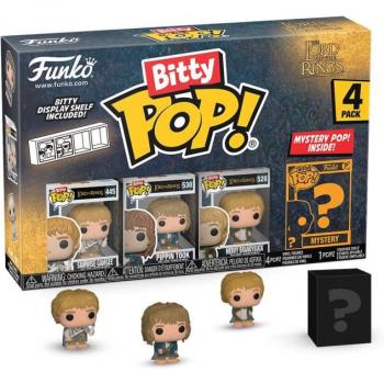 Funko Bitty Pop! The Lord Of The Rings: Samwise Gamgee, Pippin Took & Merry Brandybuck 4-Pack