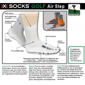X-Socks – Calcetines para hombre Golf Men MID Calf Blanco