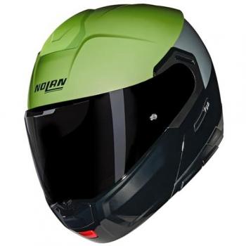 Casco Modular Nolan N90-3 Verde-Negro Talla M con Sistema N-Com