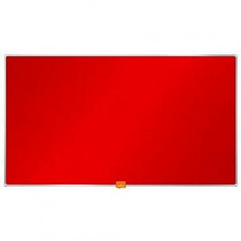 Nobo - 1905310 Tablón de Anuncios Fijo de Fieltro Rojo