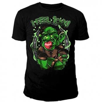 Camiseta Negra Hearthstone I Feel Icky Talla M