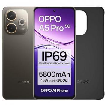 Smartphone OPPO A5 Pro 5G Libre con IA, 8GB RAM, 256GB, Pantalla 6.67 120Hz, Cámara 50MP, Batería de 5800mAh y C