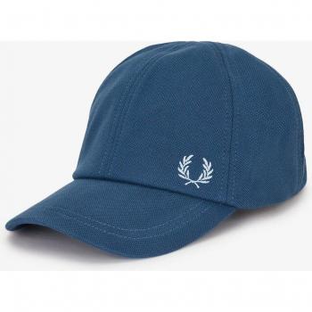 GORRA FRED PERRY PIQUE AZUL NOCHE - Gorra clásica de hombre en color azul noche, fabricada en punto piqué