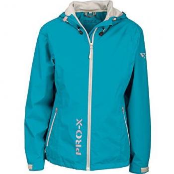 PRO-X ELEMENTS Women's Waterproof Jacket Lady Flash with Integrated Pack Pocket - Blue - Size 42