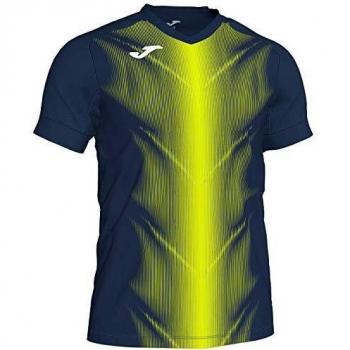 Joma Olimpia Camisetas, Niños, Marino/Amarillo flúor, XS