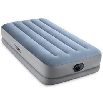 Intex 64166NP - Colchón hinchable INTEX Dura Beam Plus, cama inflable individual, cama hinchable 90, medidas 99x191x30 cm, colchón autoinflable, con bomba integrada