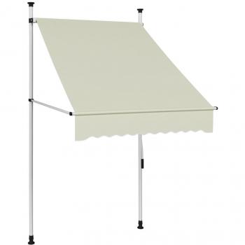 Manual Retractable Awning 100 cm Cream