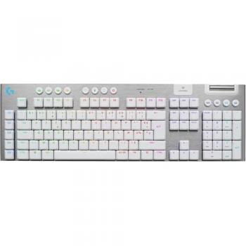 Teclado Gaming Mecánico Inalámbrico Ultra-Plano Logitech G915 X Táctil Blanco AZERTY