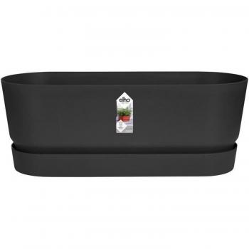 Jardinera Elho Negro 50 cm Plástico Ovalada
