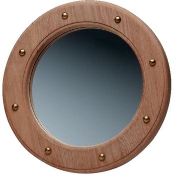 WHITECAP 62540 TEAK PORTHOLE MIRROR