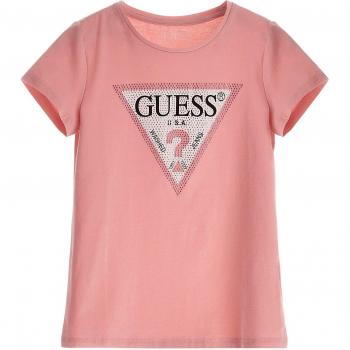 Guess Girl's Regular Fit T-Shirt in Sweet Pink