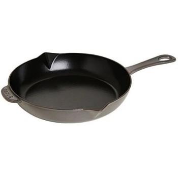 Staub 40510 – 616 – 0 – Sartén con Mango de Hierro Fundido, Hierro Fundido, Gris, 26 cm