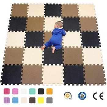 Alfombra Puzzle para Niños Bebe Infantil - Suelo de Goma EVA Suave. 25 Piezas
