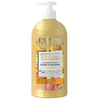 Eveline Cosmetics Botanic Expert Ultra-Nourishing Body Oil in Lotion for Women | 350 ML | Skin Care Moisturising Body Lotion | Fast-absorbing Non-sticky Formula | Intense Hydrating Care for Dry Skin