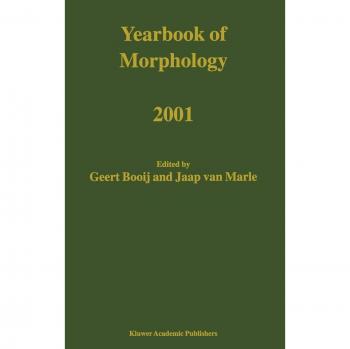 Morphology Yearbook 2001 - Kluwer Academic Publishers Edition
