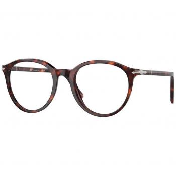 Persol PO3353V 24 Unisex Panthos Eyeglasses Tortoiseshell Size 53 with Blue Light Block