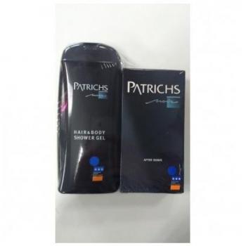 PATRICHS NOIR AFTER SHAVE 75 ml + GEL & CHAMPÚ 250 ml