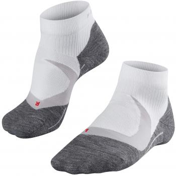 Falke RU4 Endurance Cool Short Cushioned Running Socks for Men - White, Size 42-43
