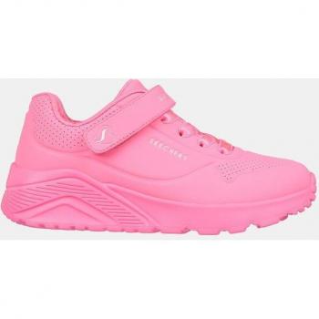 Zapatillas de Running Bajas Uno Lite para Niña con Cierre Adherente en Color Rosa Neón