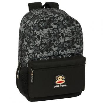 Mochila Escolar Adaptable con Carro Paul Frank Join the Fun 30x46x14cm