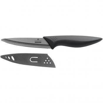 Zassenhaus 070163 - Allzweckmesser ceramic mit klingenschutz schwarz 12 cm