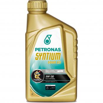 Aceite Petronas Syntium 5000 XS 5W30 1L - Aceite sintético de motor para alto rendimiento