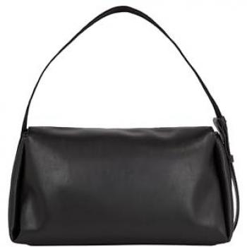 Calvin Klein Gracie Shoulder Bag - Black Polyester Handbag, Female, Size: ONE SIZE, Adjustable Handle, Dimensions: 30.5 cm