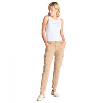 Le Temps des Cerises Women's 7/8 Cargo Trousers Rivera Tan