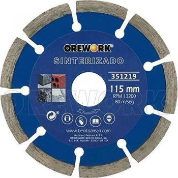 Orework 351219 Disco Diamante Sinterizado, 115 mm