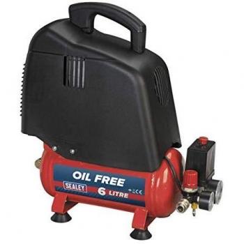 Sealey SAC00615 Oil Free Compressor, 6L Belt Drive, 1.5hp