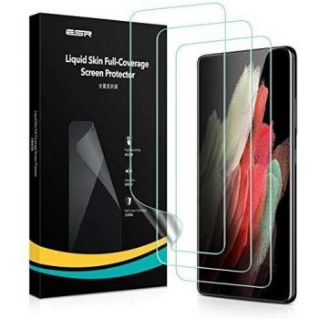 ESR Protector de Pantalla Liquid Skin Compatible con Samsung Galaxy S21 Ultra