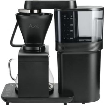 Cafetera de Goteo Melitta EPOUR 1024-11 Negra/Cromo, Función Preinfusión, Boquilla Giratoria, Capacidad para 8 Tazas