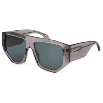 Just Cavalli SJC097 Shiny Transparent Grey Unisex Sunglasses 58mm CAT2