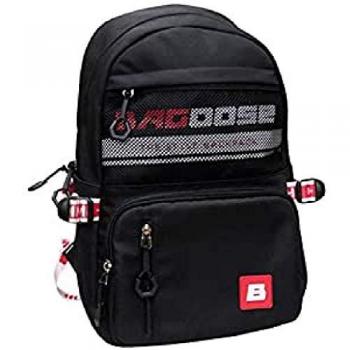 Mochila Bagoose Brooklyn Negra 41 cm Adaptable a Trolley con Varios Compartimentos
