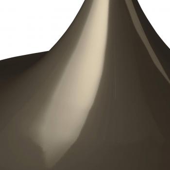 Lámpara colgante Semi Ø 60 cm, marrón cacao brillante