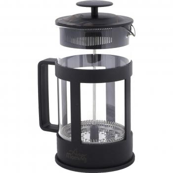 Cafetera y Tetera de Prensa Francesa Any Morning, Vidrio Borosilicato, Filtro de Acero Inoxidable, 350 ml, 2 Tazas