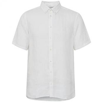 Casual Friday Anton 0071 Men's 100% Linen Shirt - Snow White, Size 3XL