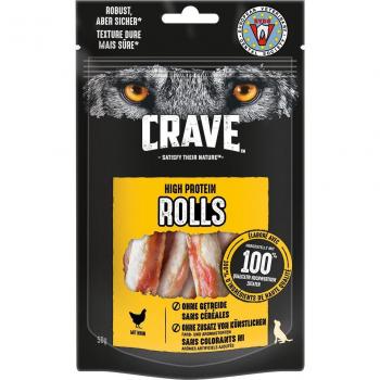 Crave Maxi High Protein Rolls snacks para perros - 1 x 50 g - Pollo