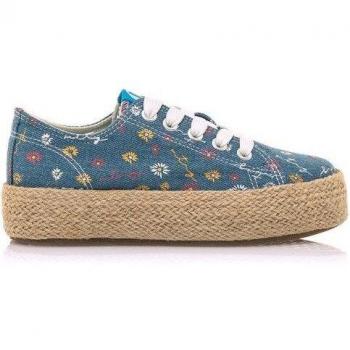 Zapatos de cordones de niña en tejido estampado Mustang Kids