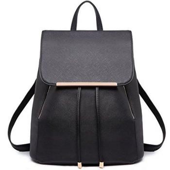 Miss Lulu Mochila Mujer Bolso Bandolera Daypack Casual Elegante Moda Cuero PU