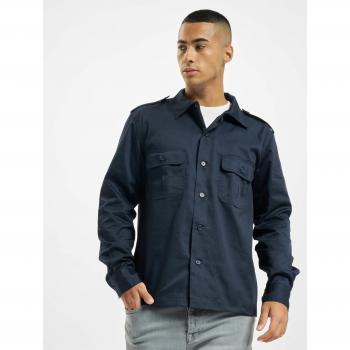 Camisa de Manga Larga Brandit US Azul Marino 2XL