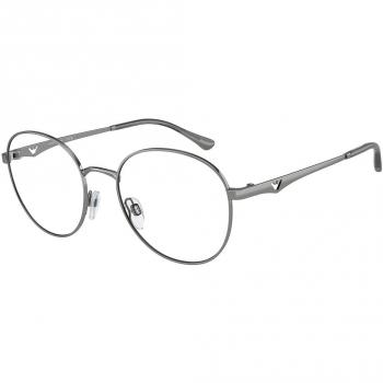 Emporio Armani Gafas Graduadas EA 1144 3010 Asian Fit para Mujer Gunmetal con lentes recetados de 50