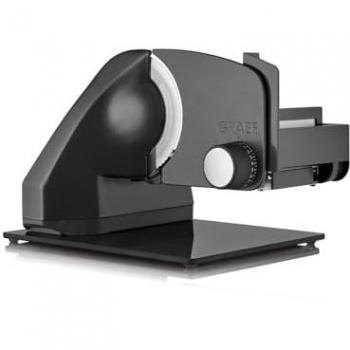 Cortadora eléctrica Graef Classic C95, 170 W, corte ajustable de 0-20 mm, diseño en gris mica y cuchilla serrada de Ø 170 mm